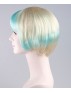 Blue White Swing Bob Wig